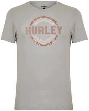 Hurley Groot Logo T-Shirt - Grijs