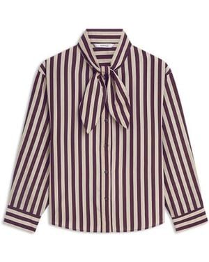 Summum Blouse Two Tone Stripe Blouses 2S3523-12490 - Rood
