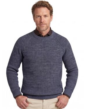 Barbour Normale Fit Trui Gemeleerd Normale Fit - Blauw