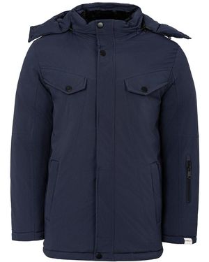Lee Cooper Pufferjas Met Capuchon (Marine) - Blauw
