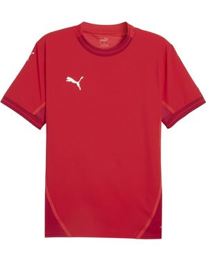 PUMA Teamfinal Jersey T-Shirt /Wit) - Rood