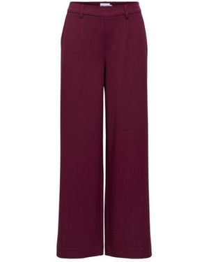 Object Objlisa Wide Pant Noos 23037921 Windsor Wine - Paars