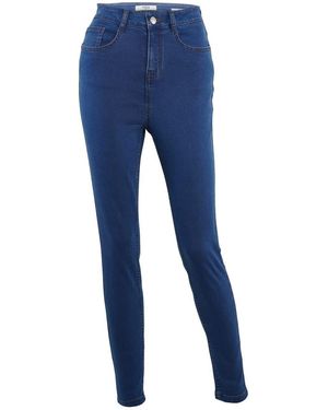 Firetrap Skinny-Jeggings Voor (Middenblauw)