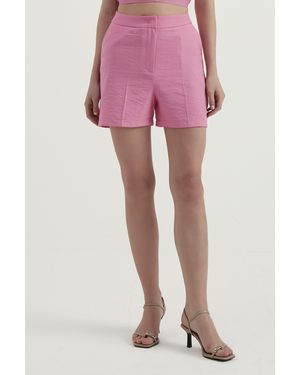 Hiccup High Waist Shorts - Pink
