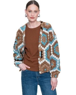 Geisha Vest Multicolour - Blauw