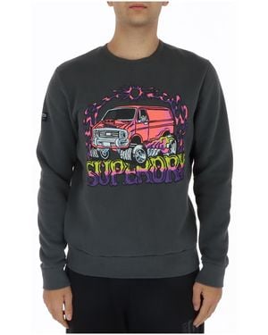 Superdry Vintage Van Crew Sweatshirt - Grijs