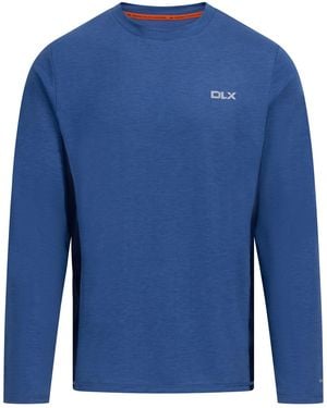 Trespass Charlie Long-Sleeved T-Shirt Marl) - Blue