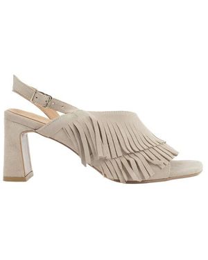 Babouche Sandalen Met Hak Ming-2 - Wit