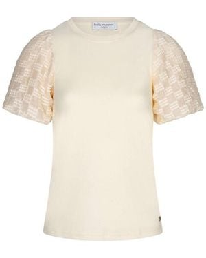 Lofty Manner Top Korte Mouw Rh11.1 Haya - Naturel