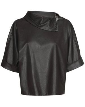 Caroline Biss Blouse Lange Mouw 4609 - Zwart