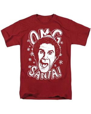 Elf Omg Santa-T-Shirt Voor Volwassenen (Kardinaal) - Rood