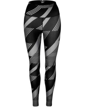 Reebok Geometrische Skinny-Legging Voor (Zwarte Nacht)