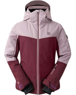 Dare 2b Ladies Iced Waterproof Ski Jacket (Heather/Fig) - Purple
