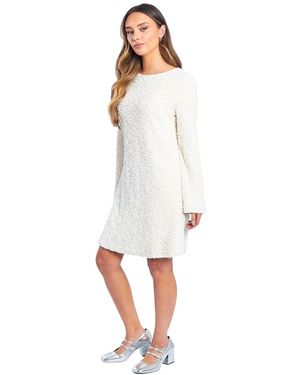 Be You Damesjurk Met Pailletten En Ronde Hals - Wit