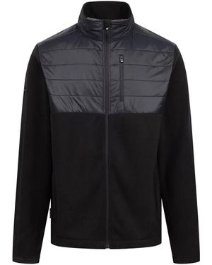 Trespass Bob At200 Hybride Fleece Voor - Zwart