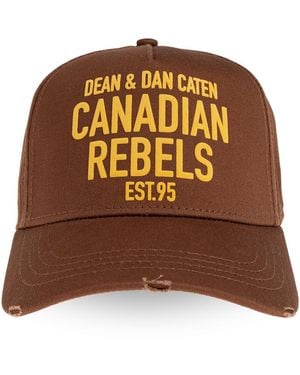 DSquared² Baseballpet Met Logo Van De Canadian Rebels - Bruin