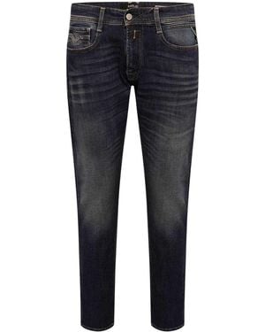 Replay Anbass Katoenen Comfortjeans Voor - Blauw