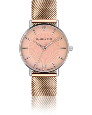 Isabella Ford Roségouden Horloges - Roze