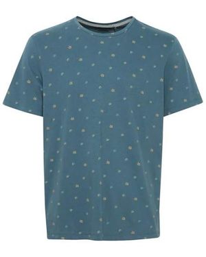Blend T-Shirt Met All-Over Print - Blauw