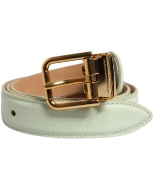 Dolce & Gabbana Leather Belt With Buckle - Green