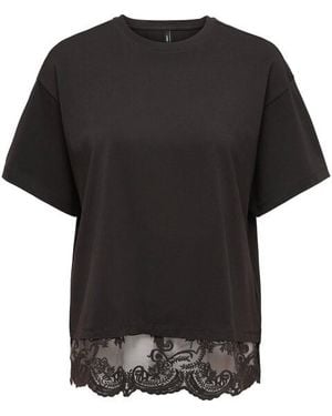ONLY Top Korte Mouw 15385031 Onlvivvi - Zwart