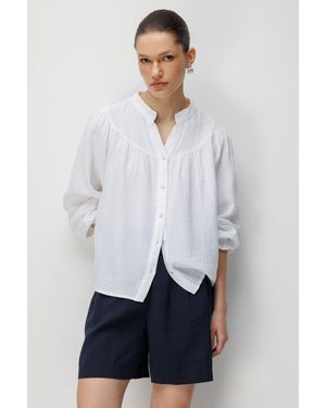 MixRay Musselin Katoenen Shirt - Wit