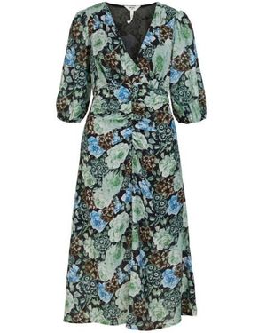 Object Objdidi 34 Midi Dress 122 Dessin - Groen