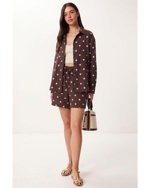 Happiness İstanbul Cotton Two-Piece Coord Set - Multicolour
