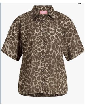 Jack & Jones Jxcali Ss Rlx Shirt Wvn - Bruin