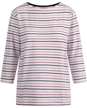 Trespass Ladies Farren Contrast Striped 3/4 Sleeve T-Shirt - Blue