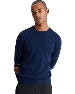 Calvin Klein Merino Wol Regular Trui (Marine) - Blauw