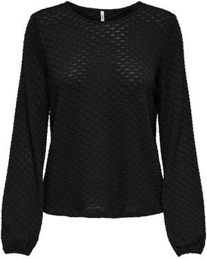 ONLY Onlbelle Life Ls Top Jrs - Zwart