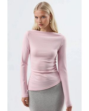 Busem Bootsuikergat Katoenen Blouse - Roze