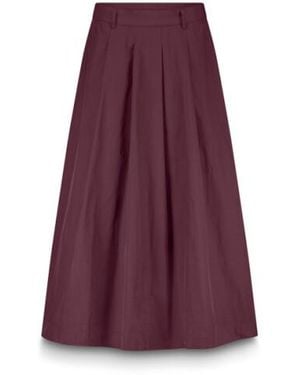 Summum Skirt Taft Light Rokken 6S18-12259 - Paars