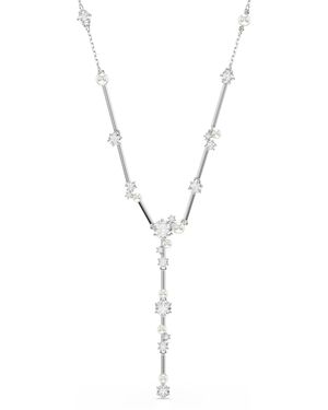 Swarovski 'Constella Bars' Base Metal Necklace - Metallic
