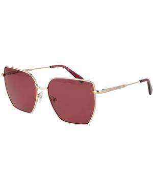GANT Accessoires ,Geel ,Gouden Metalen Zonnebril - Rood