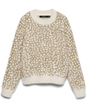 Vero Moda Vmjungle Knitted Pullover - Naturel