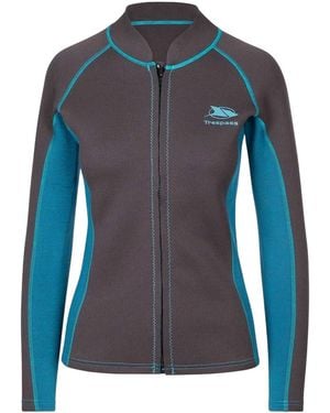 Trespass Skippor Neopreen Top (Donkergrijs) - Blauw