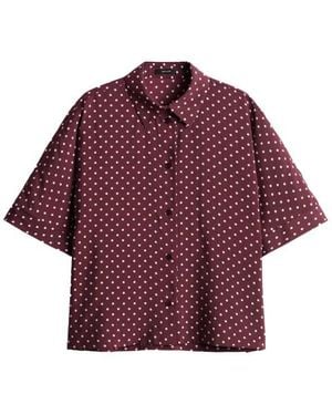 Opus Blouse Korte Mouw 10597914342452 - Paars