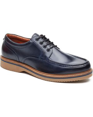 Base London Langdon Leather Boat Shoes - Blue