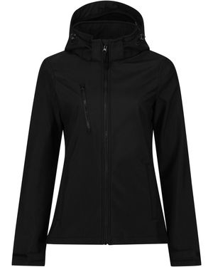 Regatta Venturer 3 Layer Hooded Soft Shell Jacket - Zwart