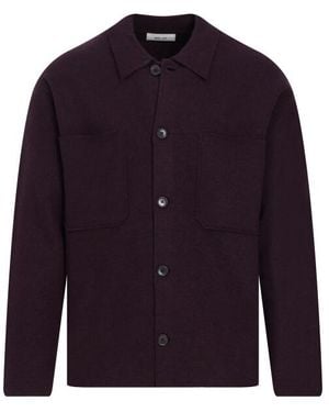 NN07 Overshirt Bordeaux - Blauw