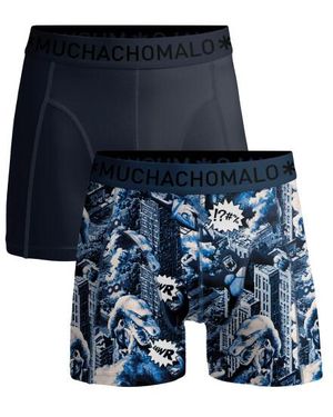 MUCHACHOMALO 2-Pack Boxershorts - Blauw