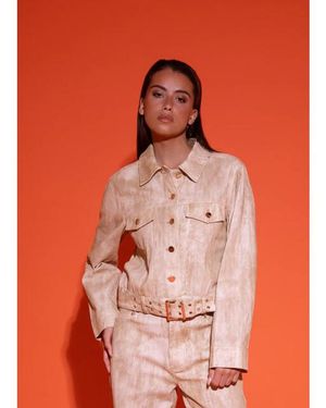 Studio Amaya Solene Jasje Denim - Oranje
