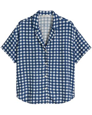 Marc O' Polo Marc O'Polo Vrouwen Pyjama Top Mix N Match - Blauw