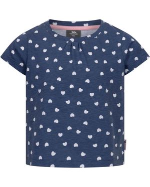 Trespass Meisjes Hira Hearts T-Shirt (Blauwe Toon)