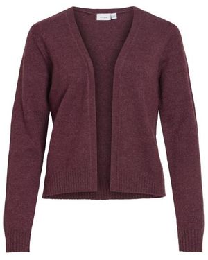 Vila Viril Korte Gebreide Cardigan - Paars
