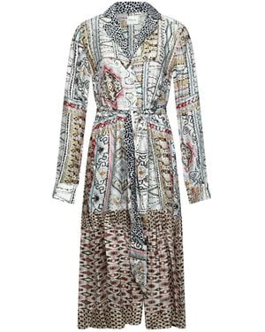 Replay Long Sleeve Midi Dress - Multicolour
