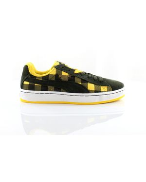 PUMA Basket Ii Check Synthetic Trainers 352299 02 - Yellow
