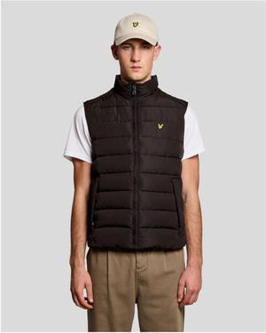 Lyle & Scott Lyle&Scott Quilted Gilet Bodywarmers Jk2401V - Zwart